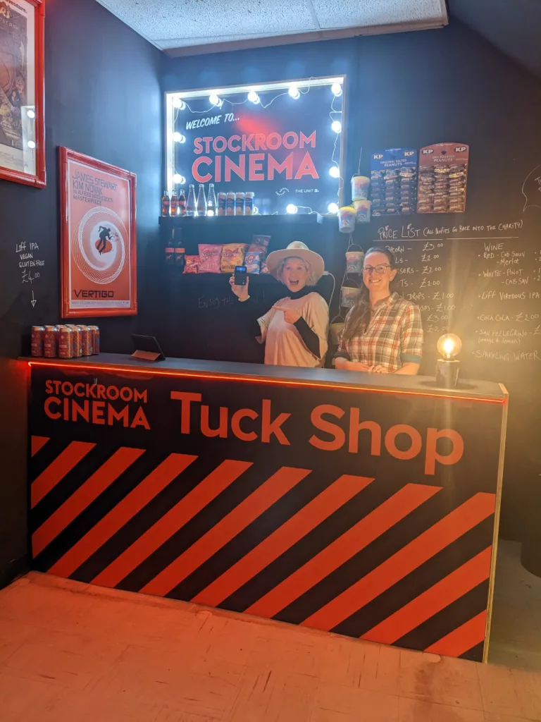 Tuck shop at Stockroom Cinema Keighley