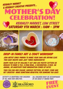 Mother's Day workshop at Keighley Market