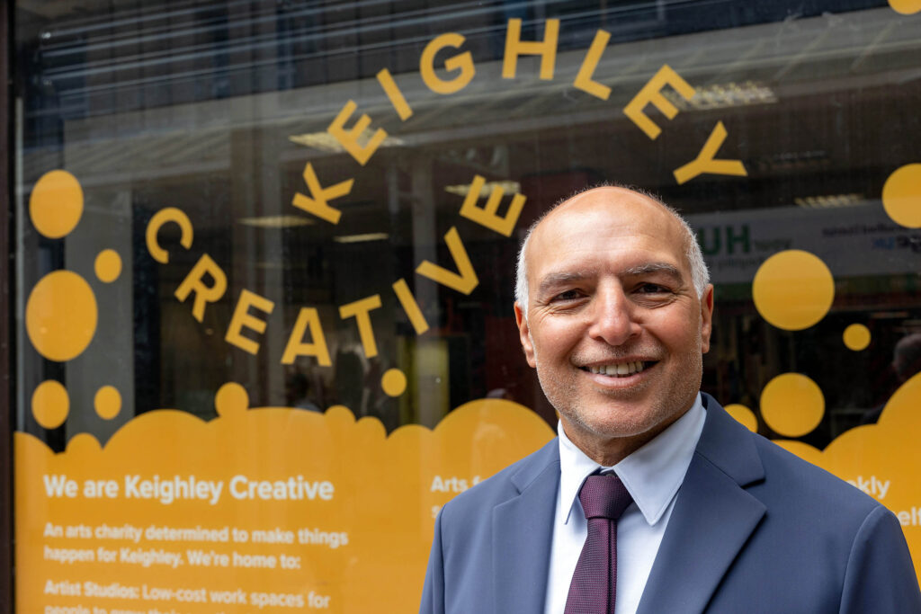 Riaz Meer, Executive Director at Keighley Creative. Photo credit: Bob Smith Photography