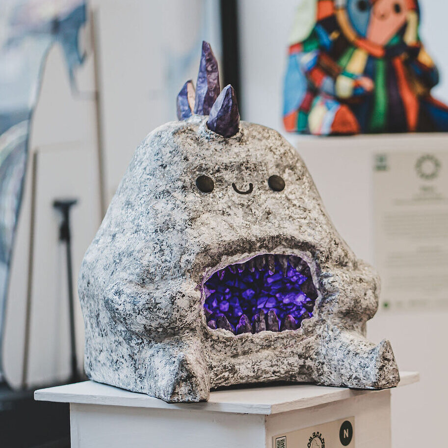 Webpage about the Rombald's Rocks: Keighley Sculpture Trail project run by Keighley Creative and created by Leonie Briggs.